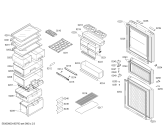 Схема №3 KK25F1830W с изображением Выдвижной ящик для холодильной камеры Siemens 11003134