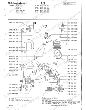 Взрыв-схема посудомоечной машины Aeg LAV803 TS - Схема узла Section10