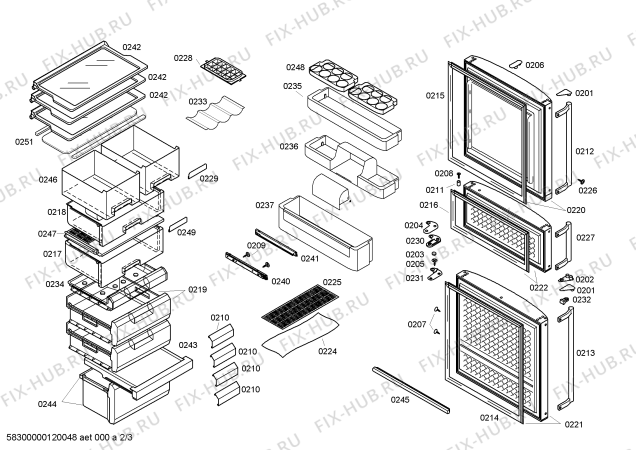 Схема №3 KGF76E40 с изображением Декоративная панель для холодильной камеры Bosch 00662148