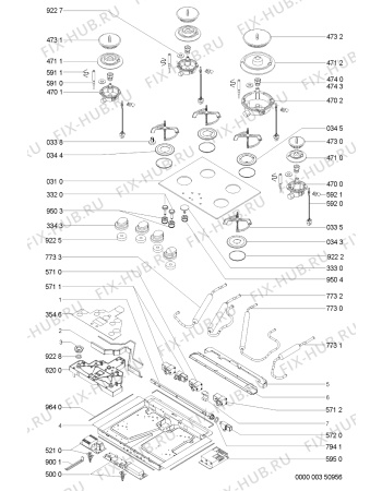 Схема №1 AKR 300/NB с изображением Затычка для электропечи Whirlpool 481245058185