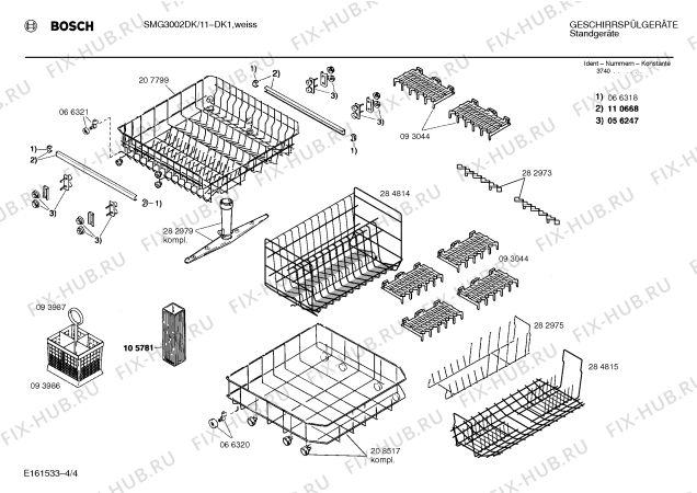 Схема №4 SMG3002SK с изображением Панель для посудомоечной машины Bosch 00280776