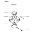 Схема №1 EF290012/1H с изображением Корпусная деталь для электрофондюшницы Tefal TS-01031000