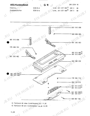Взрыв-схема плиты (духовки) Aeg COMP. 5238B-W GB - Схема узла Section3
