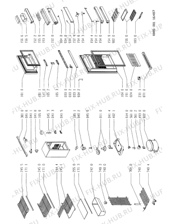 Схема №2 ARB 548/G/R с изображением Уплотнитель (прокладка) для холодильной камеры Whirlpool 481946698425